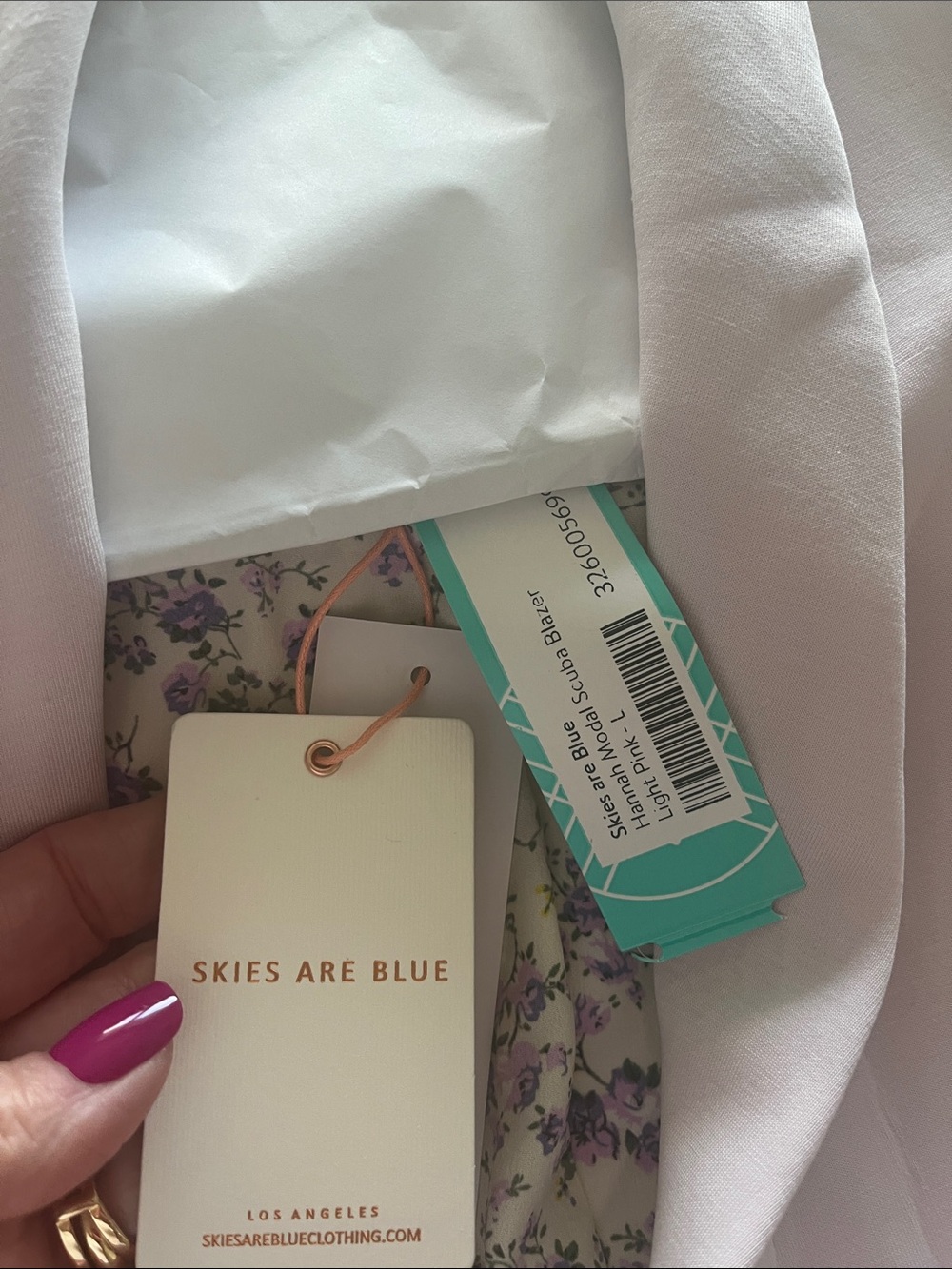 Skies Are Blue Pale Lilac Open-Front Blazer - Picture 6 of 10
